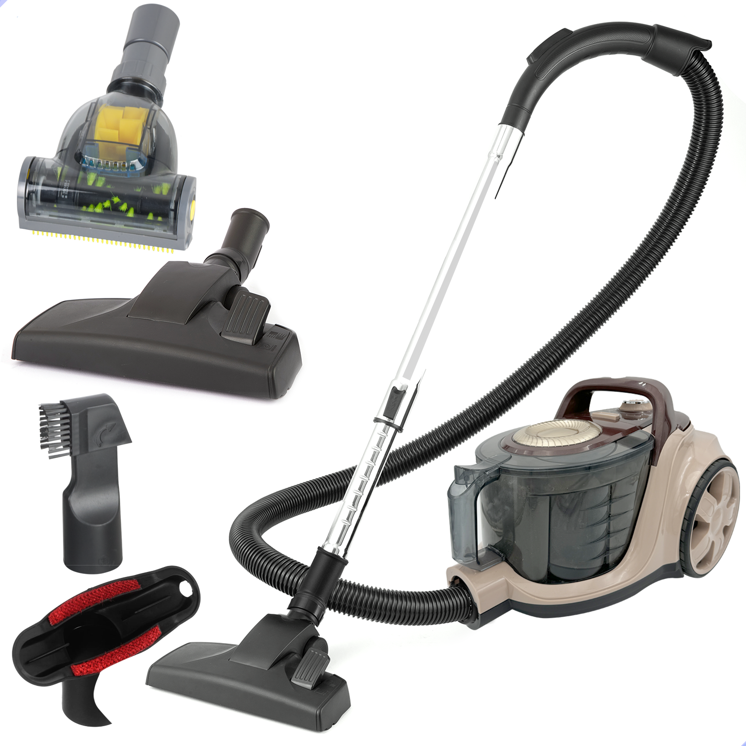 AG Stofzuiger Zonder Zak- Beschikt over dubbele filter voor schonere lucht