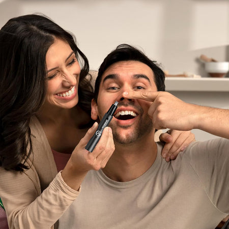 AG Neustrimmer & Wenkbrauwtrimmer - Vrouwen & Mannen - Zwart