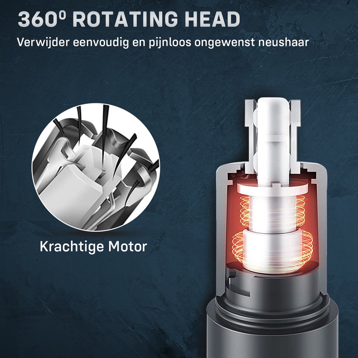 AG Neustrimmer & Wenkbrauwtrimmer - Vrouwen & Mannen - Zwart