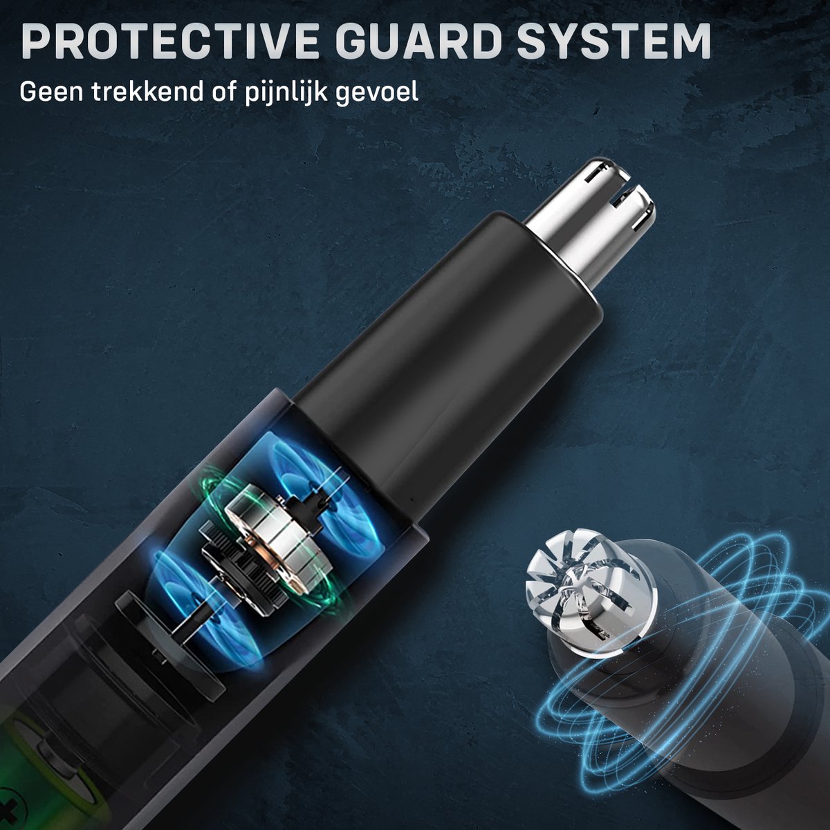 AG Neustrimmer & Wenkbrauwtrimmer - Vrouwen & Mannen - Zwart