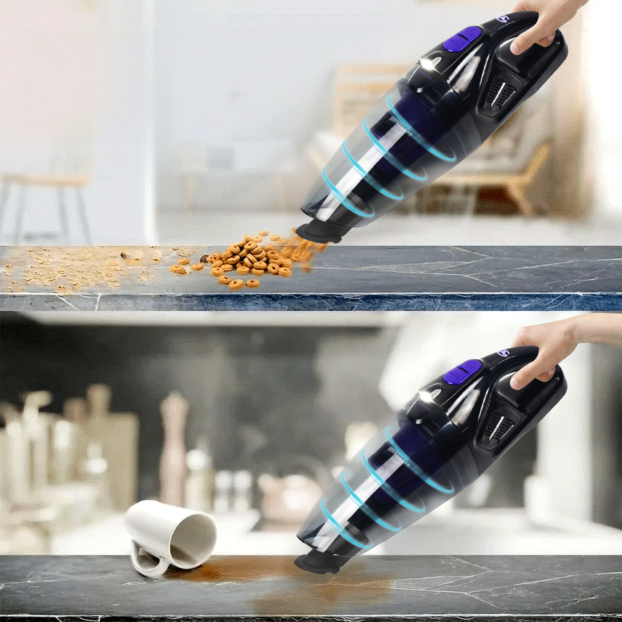 AG Nat & Droog Handstofzuiger - Deep Purple