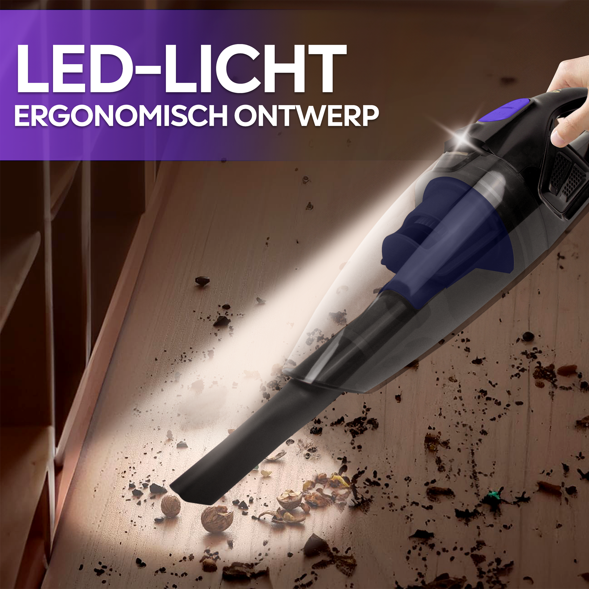 AG Nat & Droog Handstofzuiger - Deep Purple