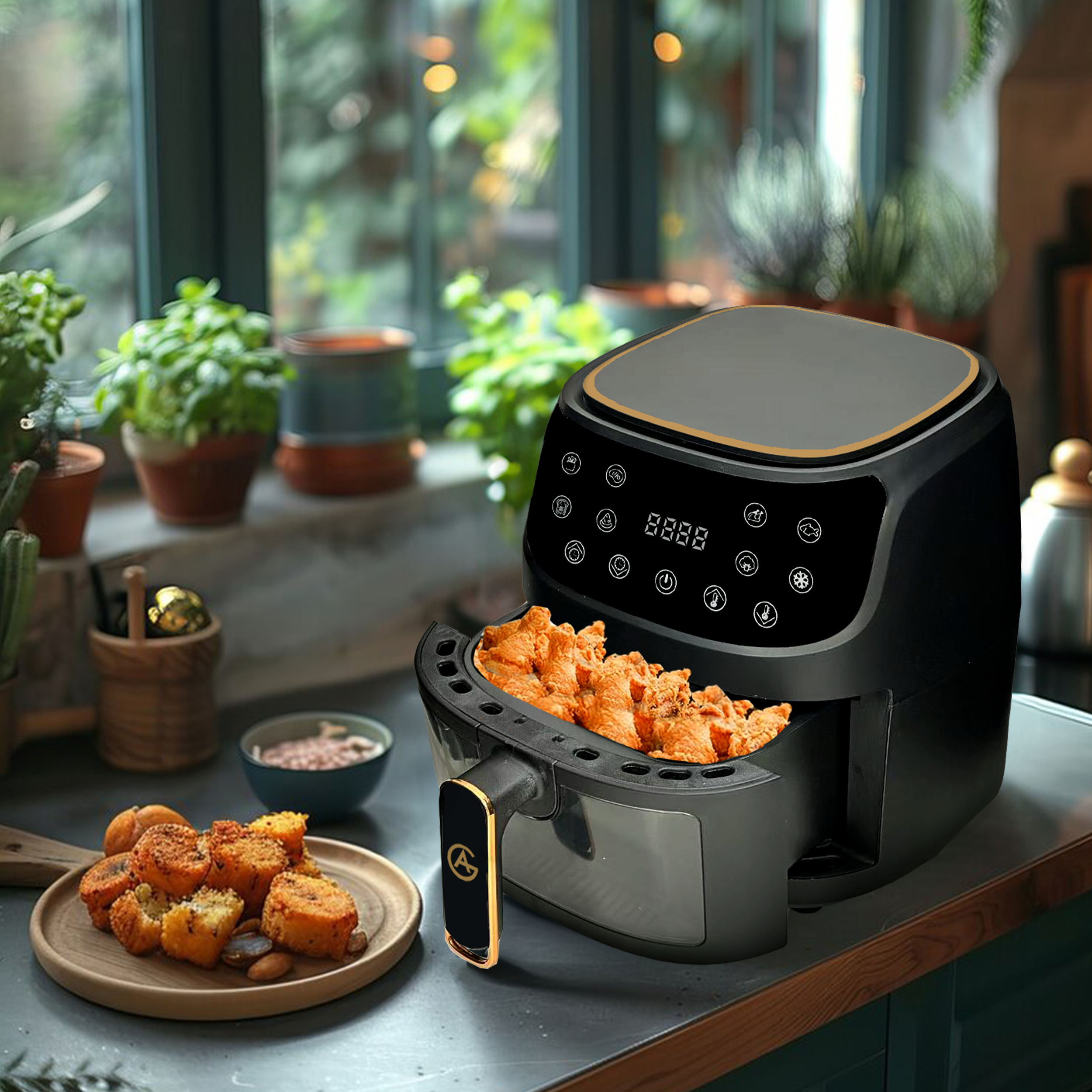 AG Airfryer XL Zwart – Tot 6 personen