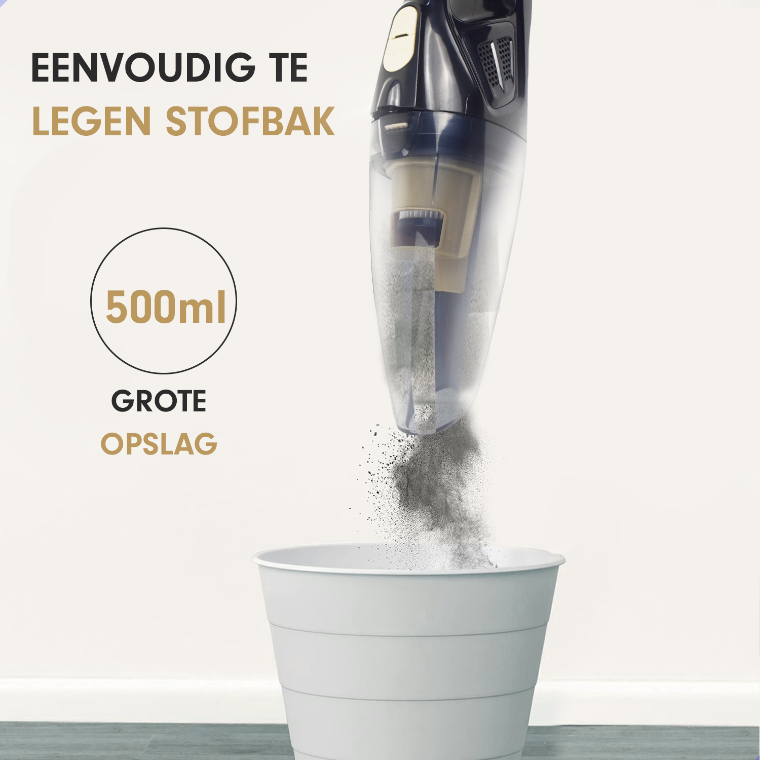 AG Nat & Droog Handstofzuiger - Gold