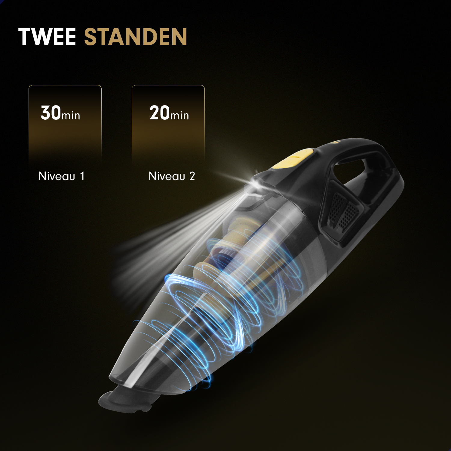 AG Nat & Droog Handstofzuiger - Gold