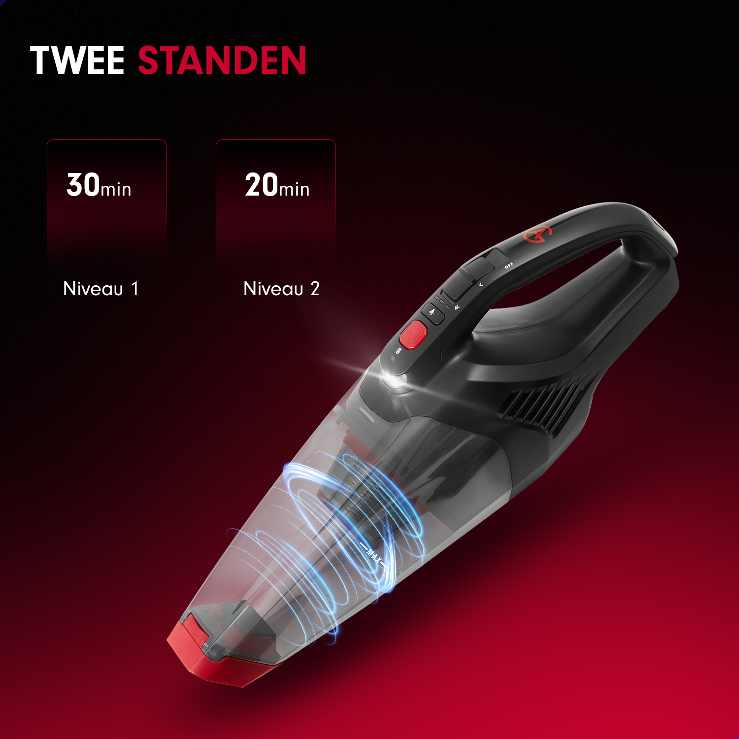 AG Handstofzuiger - Red