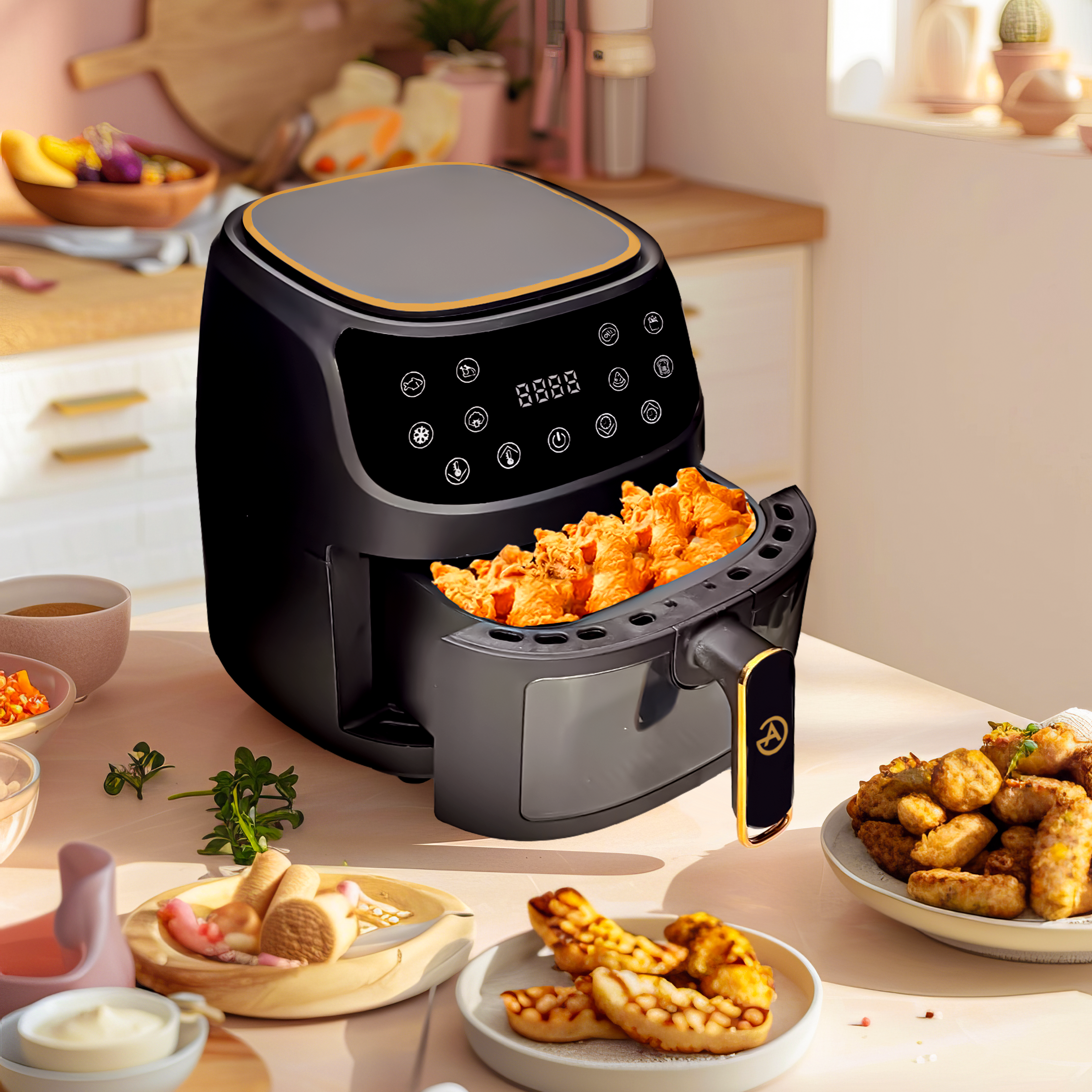AG Airfryer XL Zwart – Tot 6 personen
