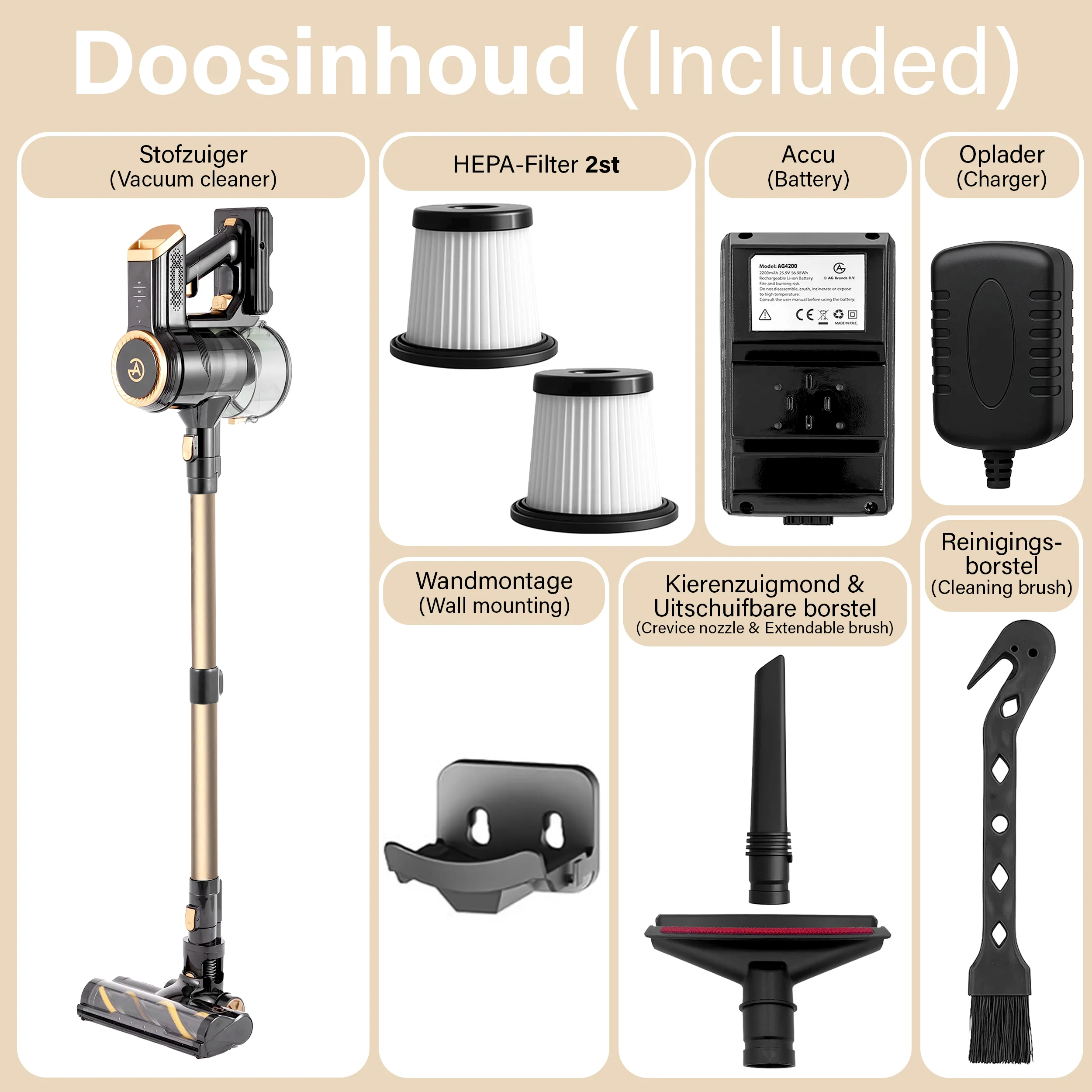 AG Steelstofzuiger. Gold on Gold.