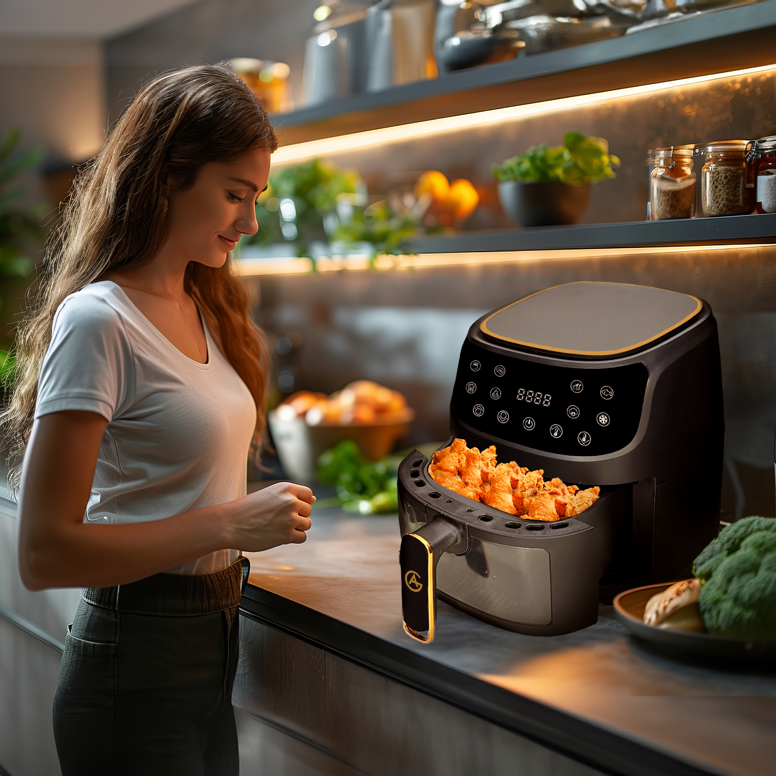 AG Airfryer XL Zwart – Tot 6 personen