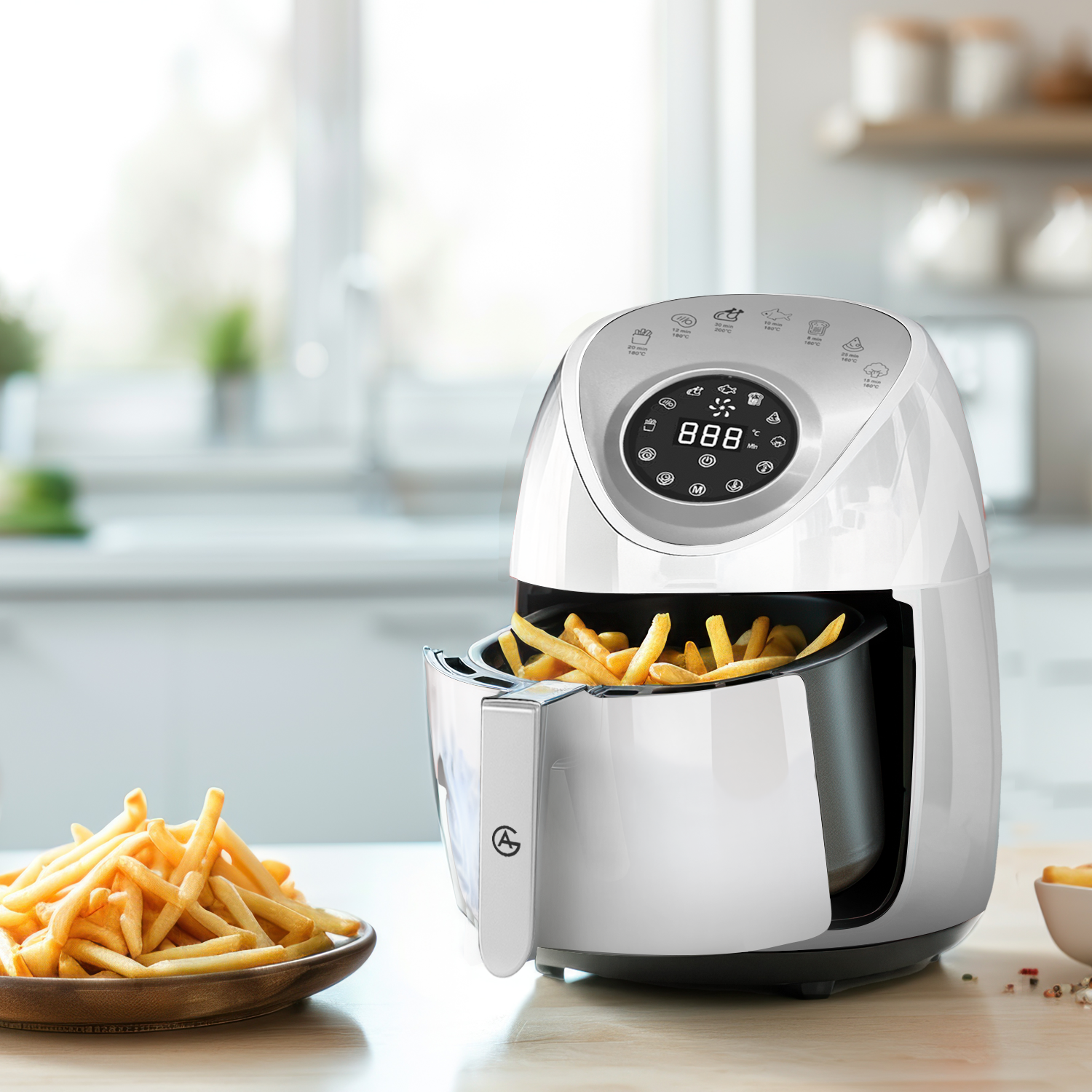 AG Airfryer Compact - White- Tot 4 Personen
