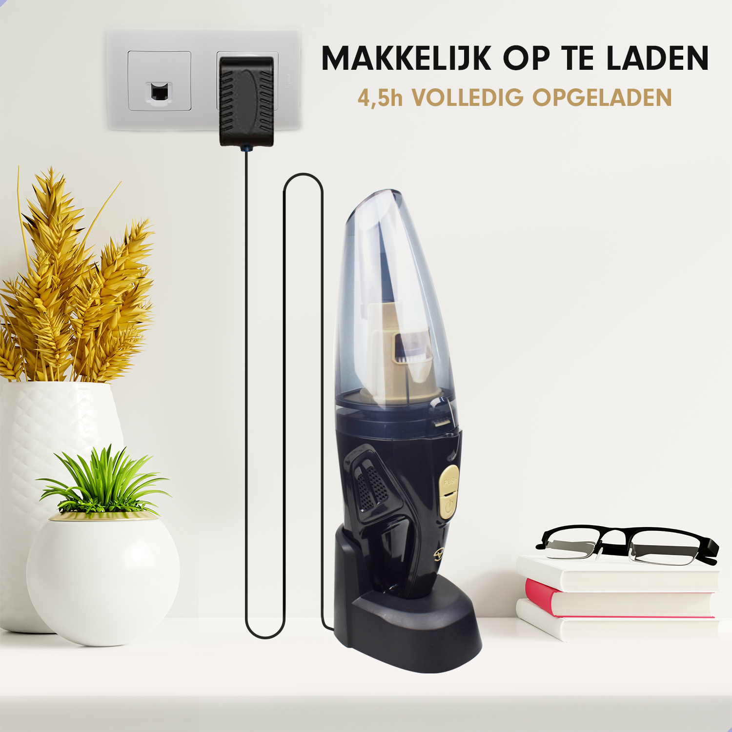 AG Nat & Droog Handstofzuiger - Gold