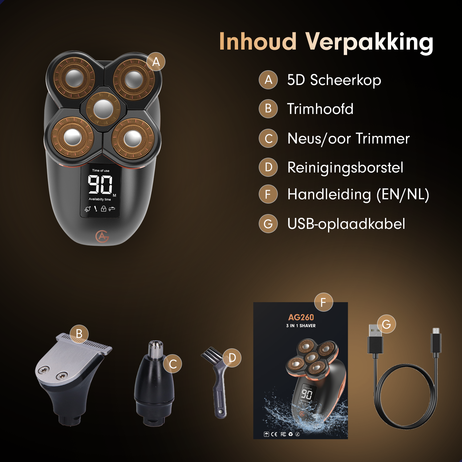 AG Scheerapparaat - Nat en droog