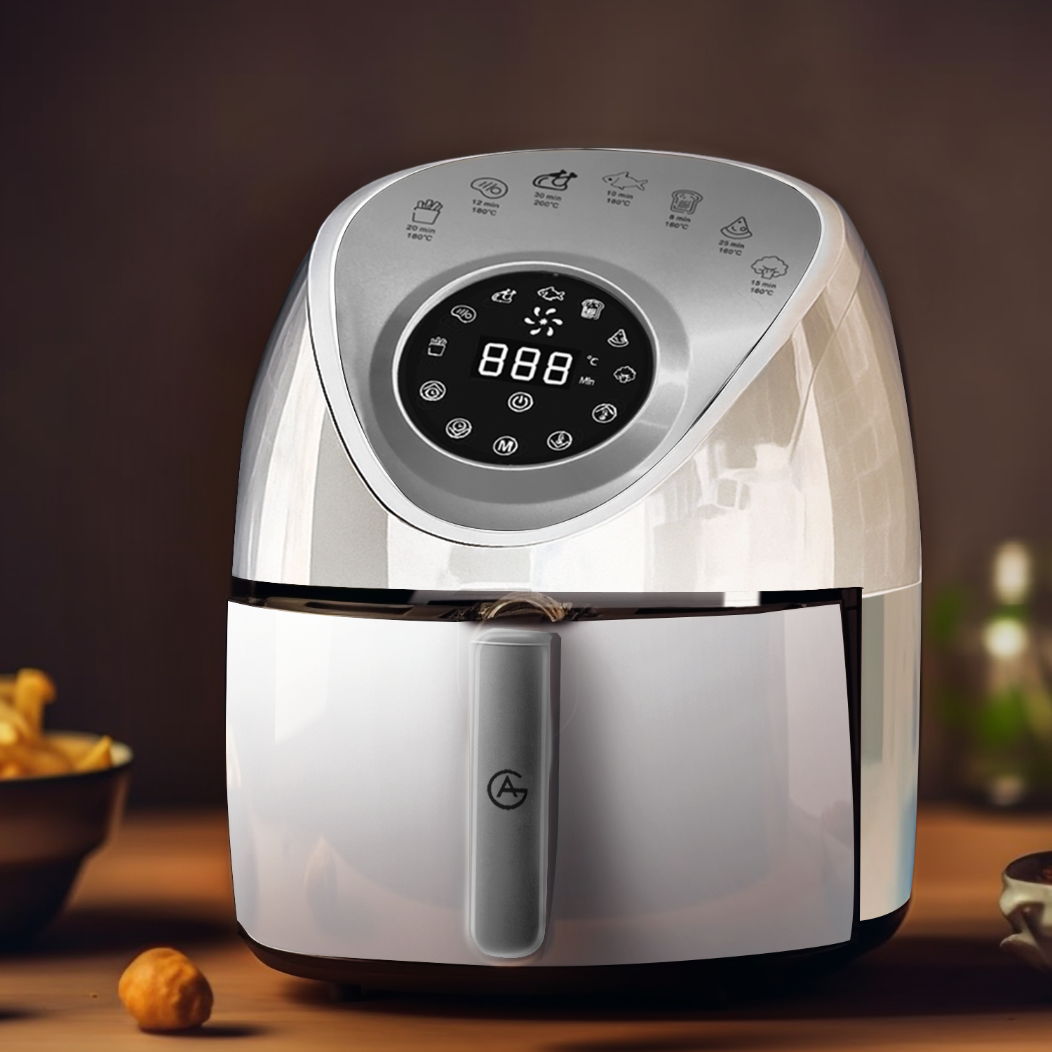 AG Airfryer Compact - White- Tot 4 Personen