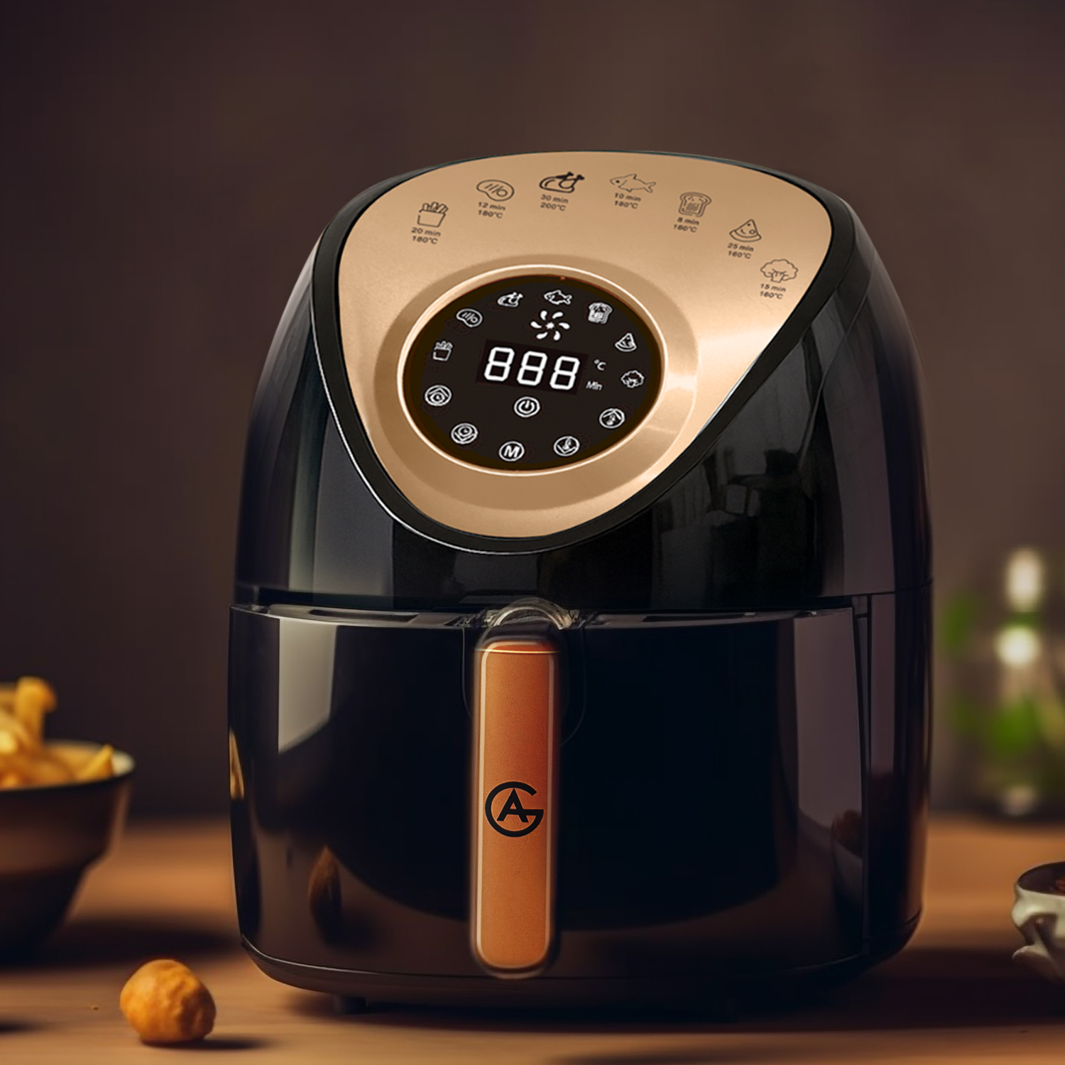 AG Airfryer Compact - Black - Tot 4 Personen