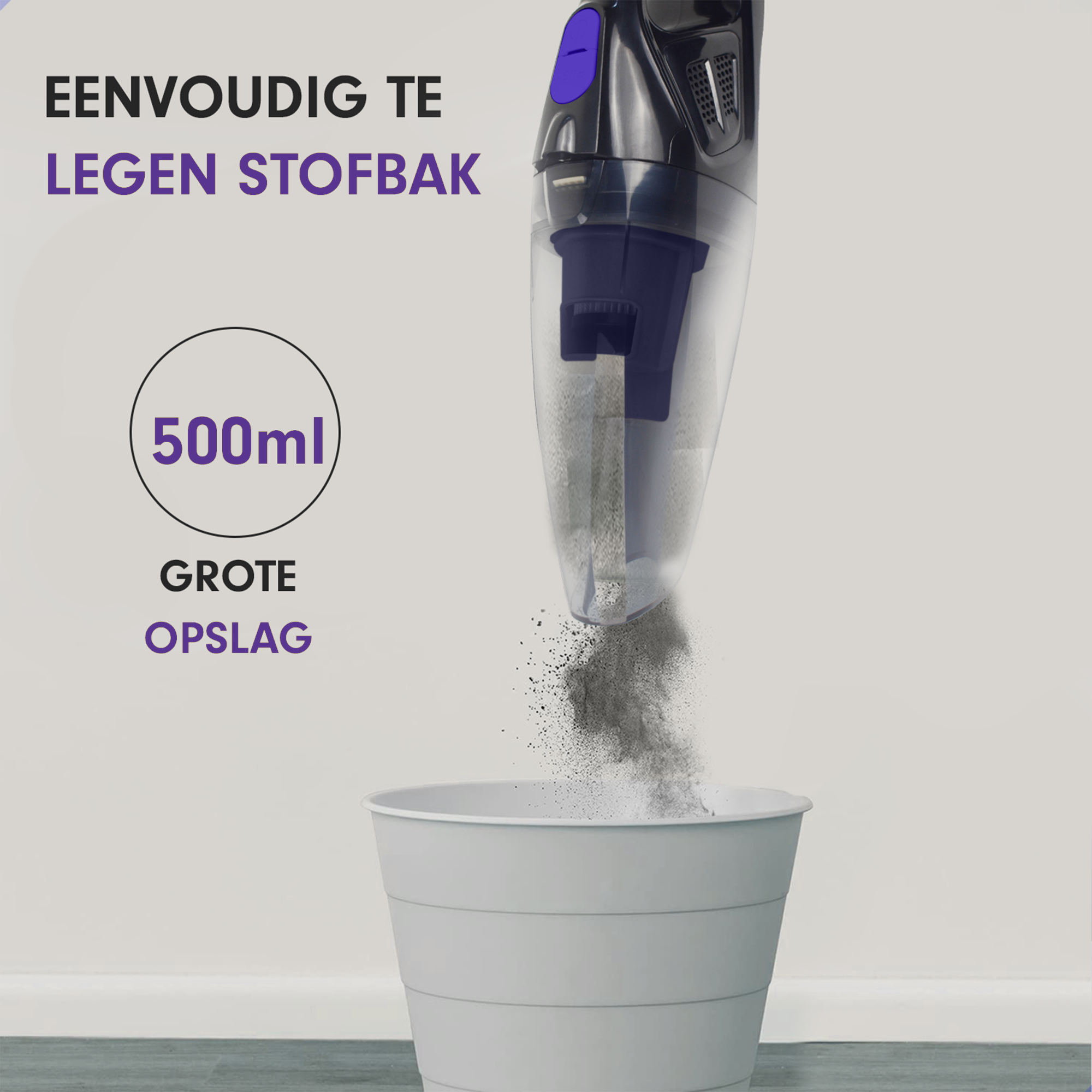 AG Nat & Droog Handstofzuiger - Deep Purple