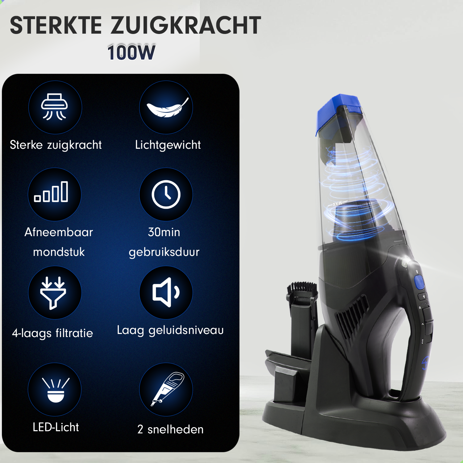 AG Handstofzuiger - Ocean Blue