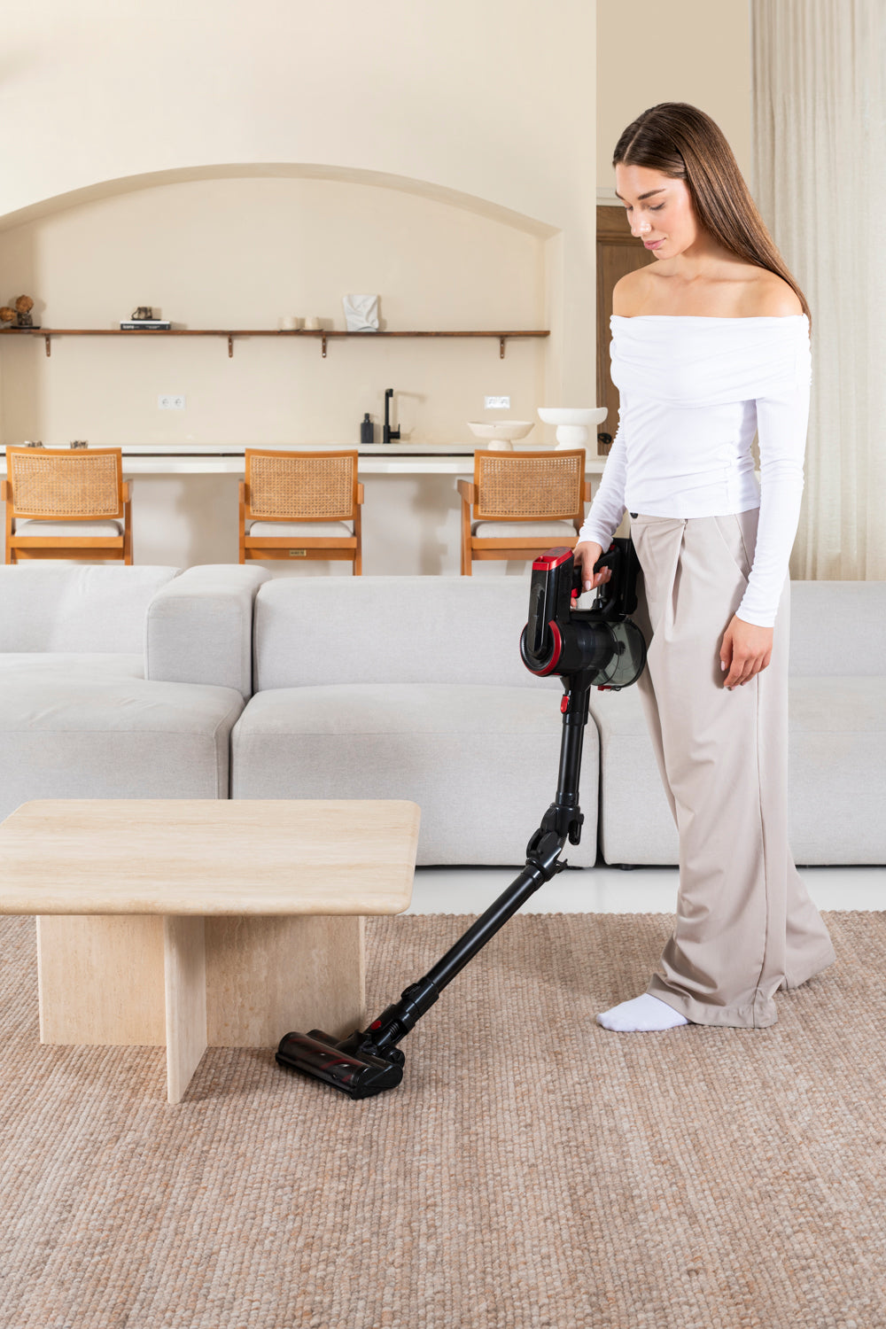 AG Steelstofzuiger. Obsidian Red.