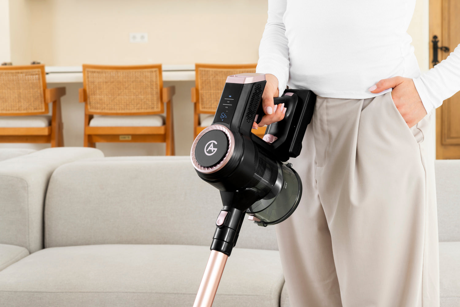 AG Steelstofzuiger. Rose Gold.