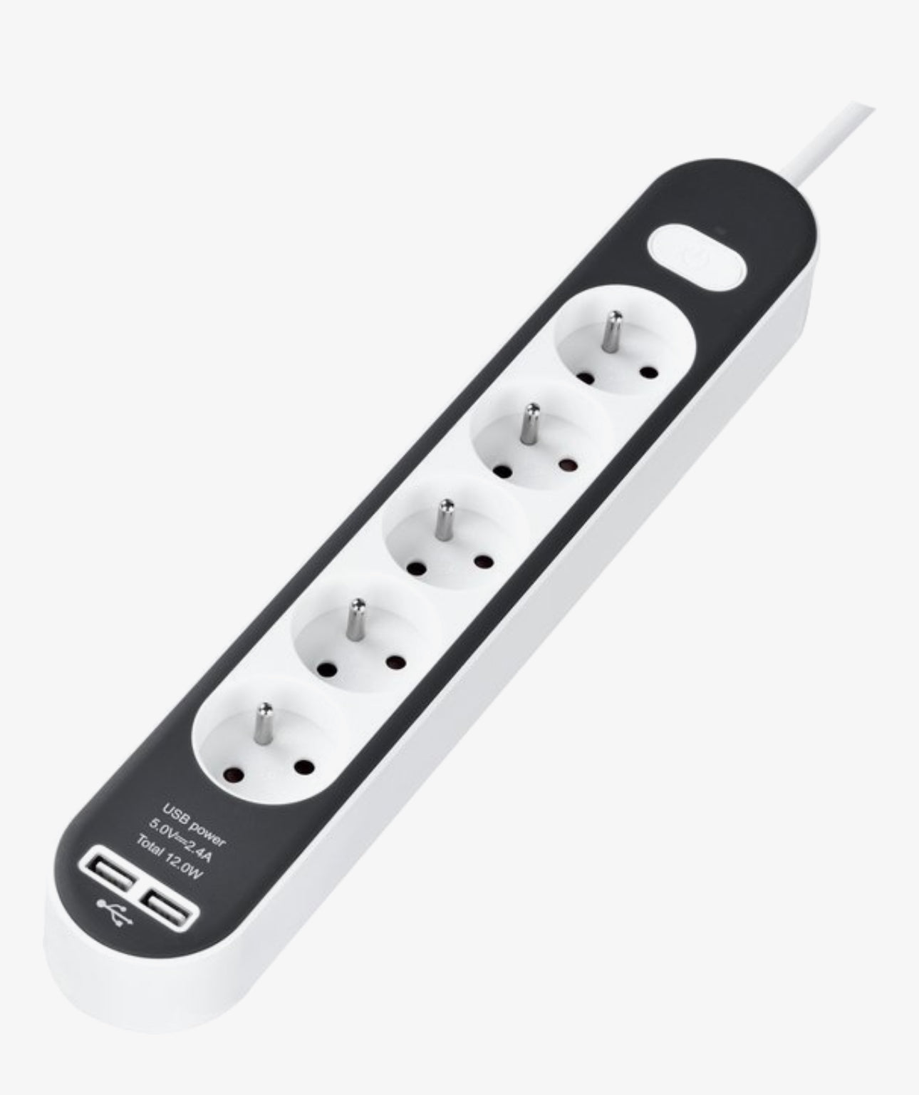 Stekkerdoos met Schakelaar & 2 usb:  2 stuks