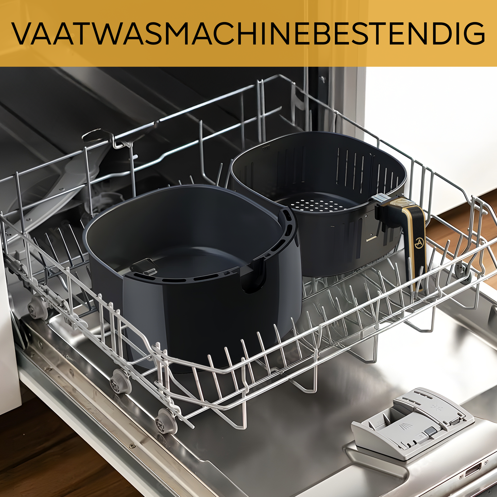 AG Airfryer XXL - Black - Tot 8 Personen - Met Uitneembare Bak