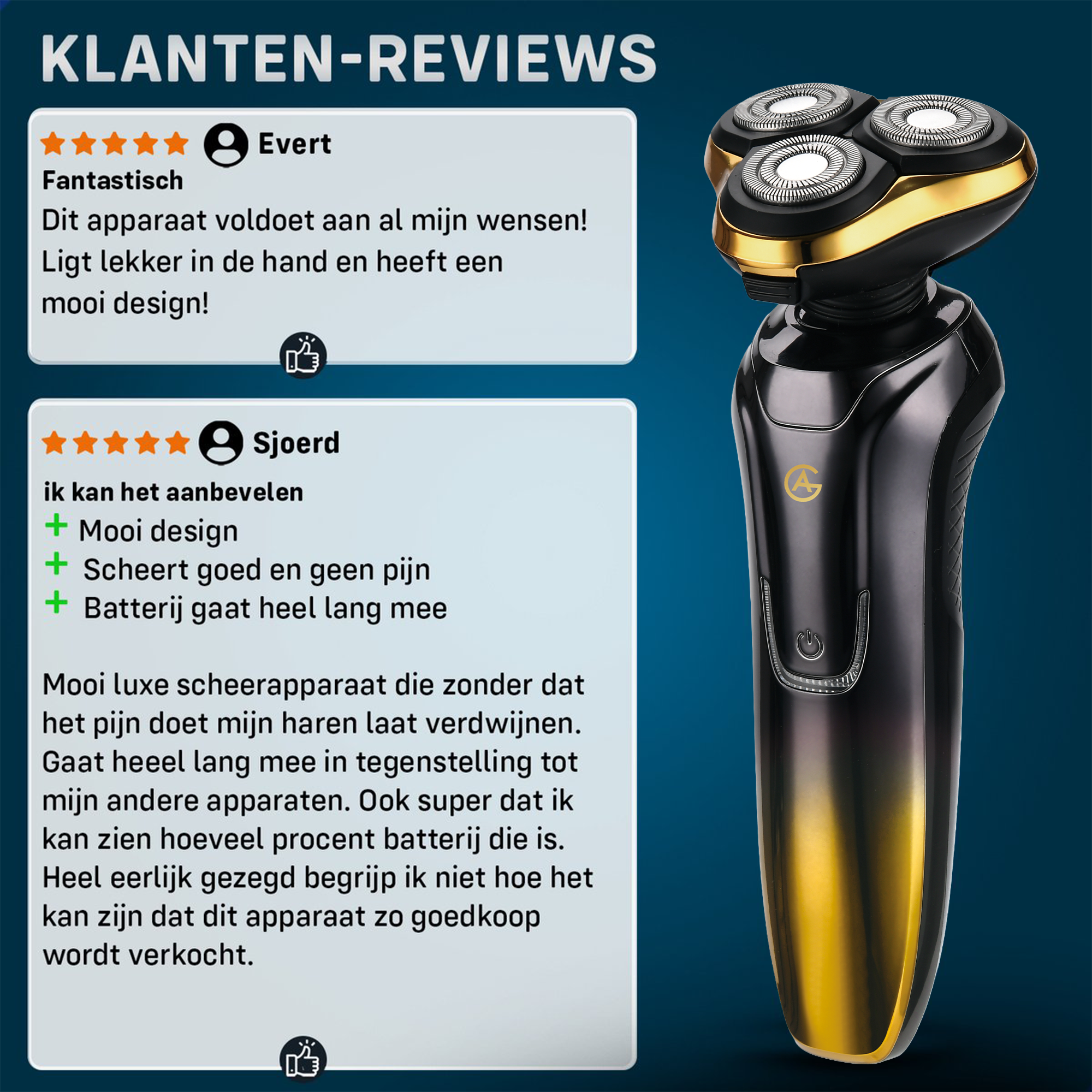 AG Scheerapparaat Black & Gold