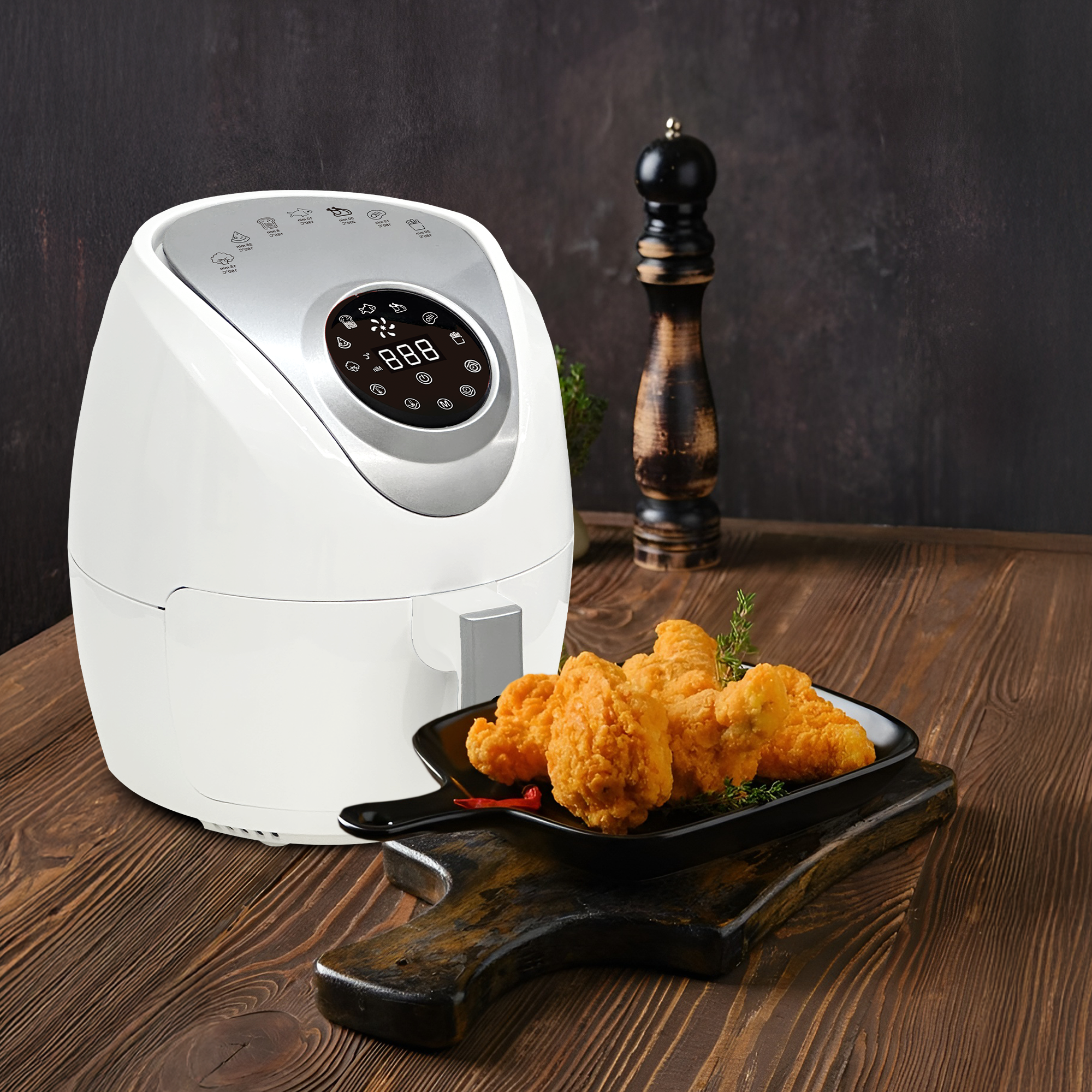 AG Airfryer Compact - White- Tot 4 Personen