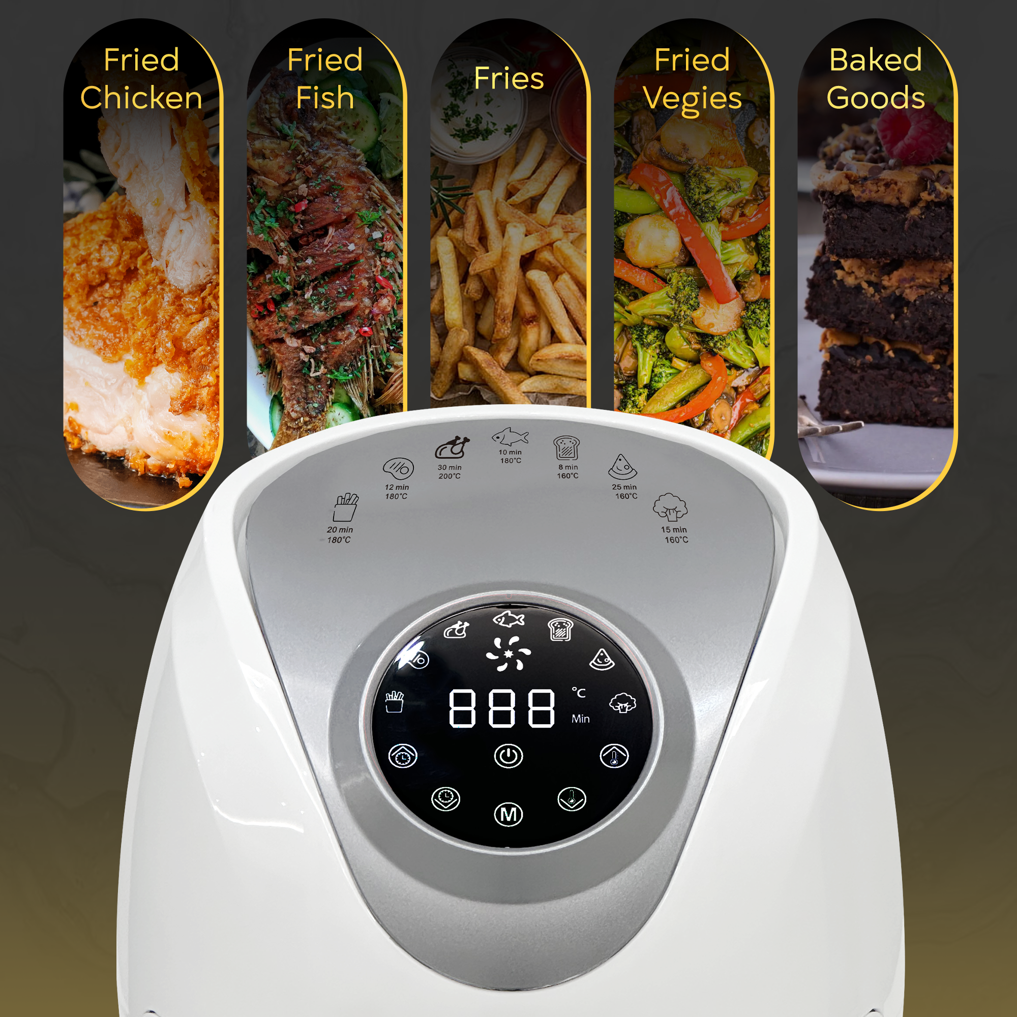 AG Airfryer Compact - White- Tot 4 Personen